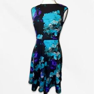Maggy London Floral Burst A-line Flare Cocktail Dress Size 2 - 6